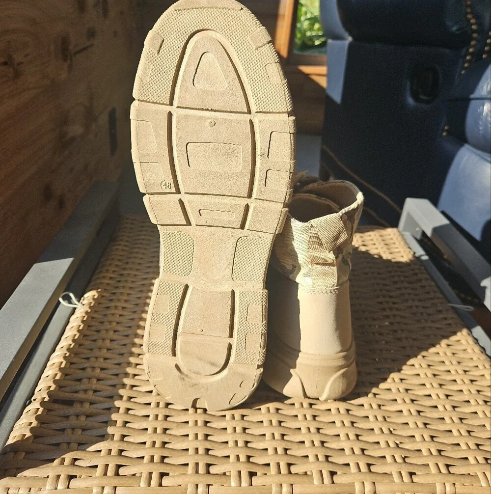 Men's Tactical Desert Boots - Tan Camo